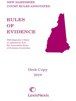 cover image of New Hampshire Rules of Evidence